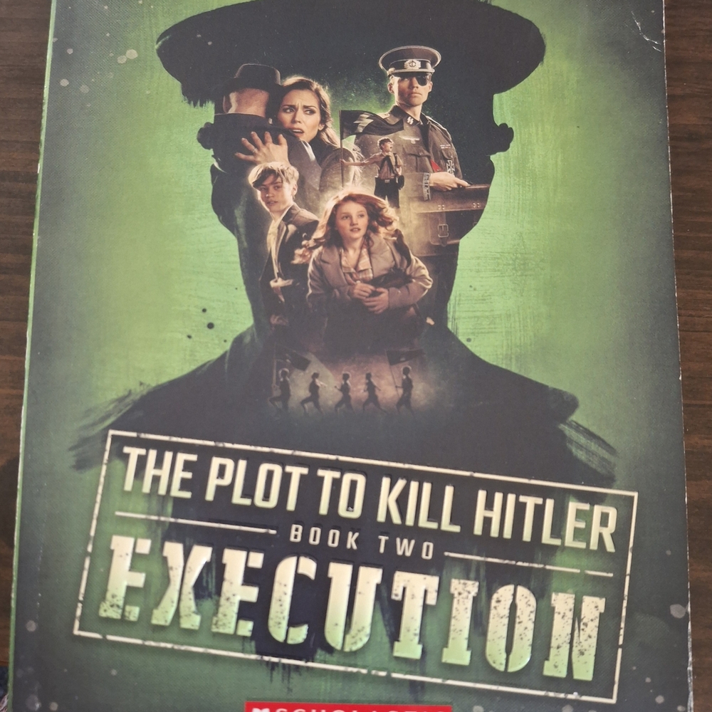 Scholastic Green and Black 'The Plot to Kill Hitler' Book